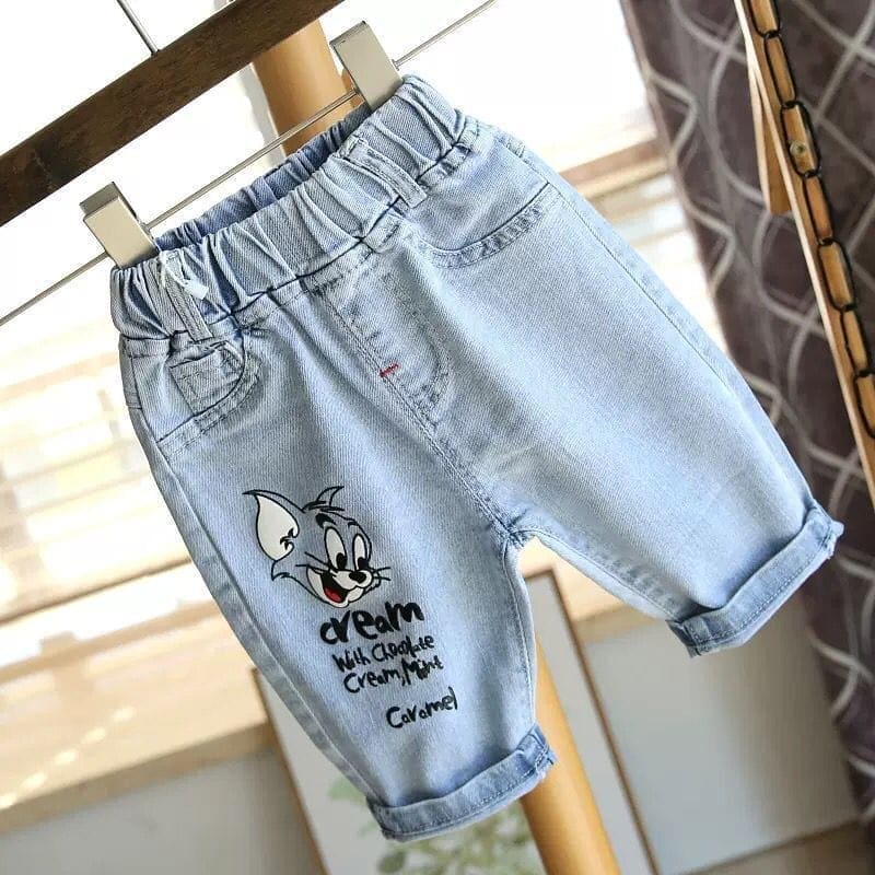 Boys Denim Shorts with Turn Up Detail