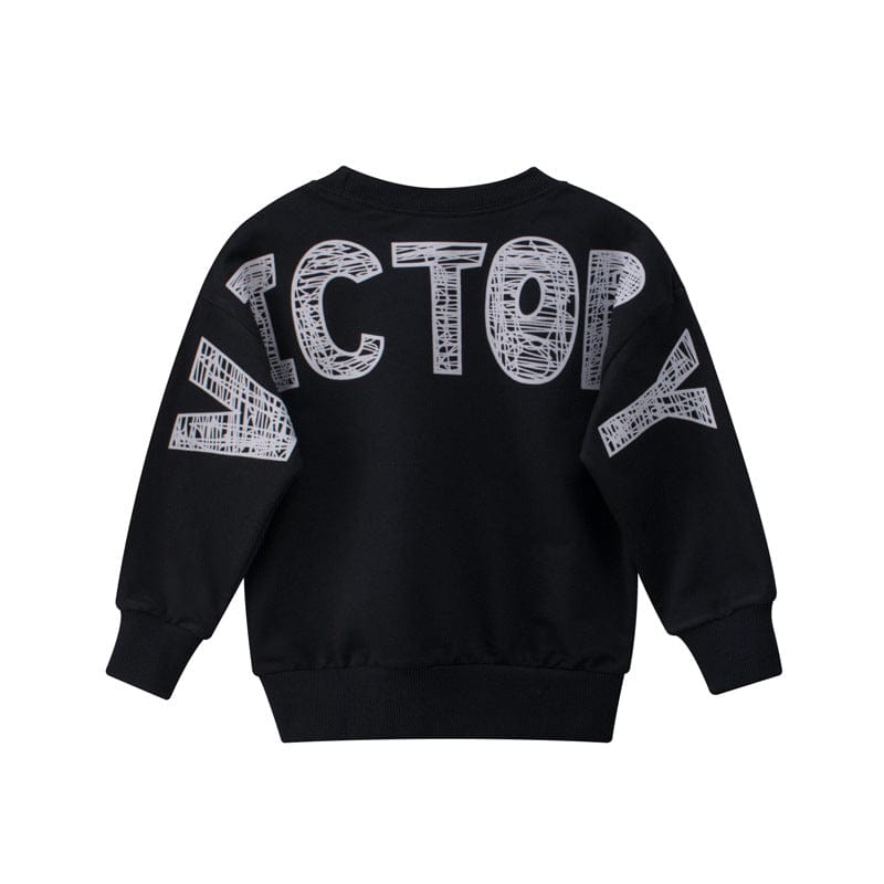 Boys Grey Long Sleeves Printed Sweatshirt Sweatshirts & Hoodies   
