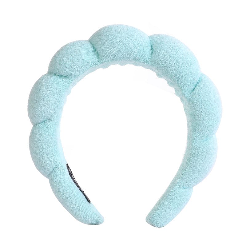 Girls Twisted Sponge Headband Hairbands Light Blue  