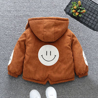 Boys Corduroy Full Sleeves Fleece Jacket Coats & Jackets   