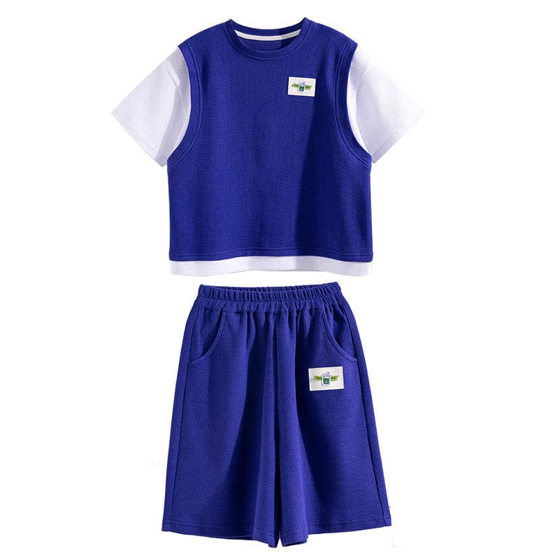 Boys Sportwear Two Piece Set Sets Blue 6-7 Y 