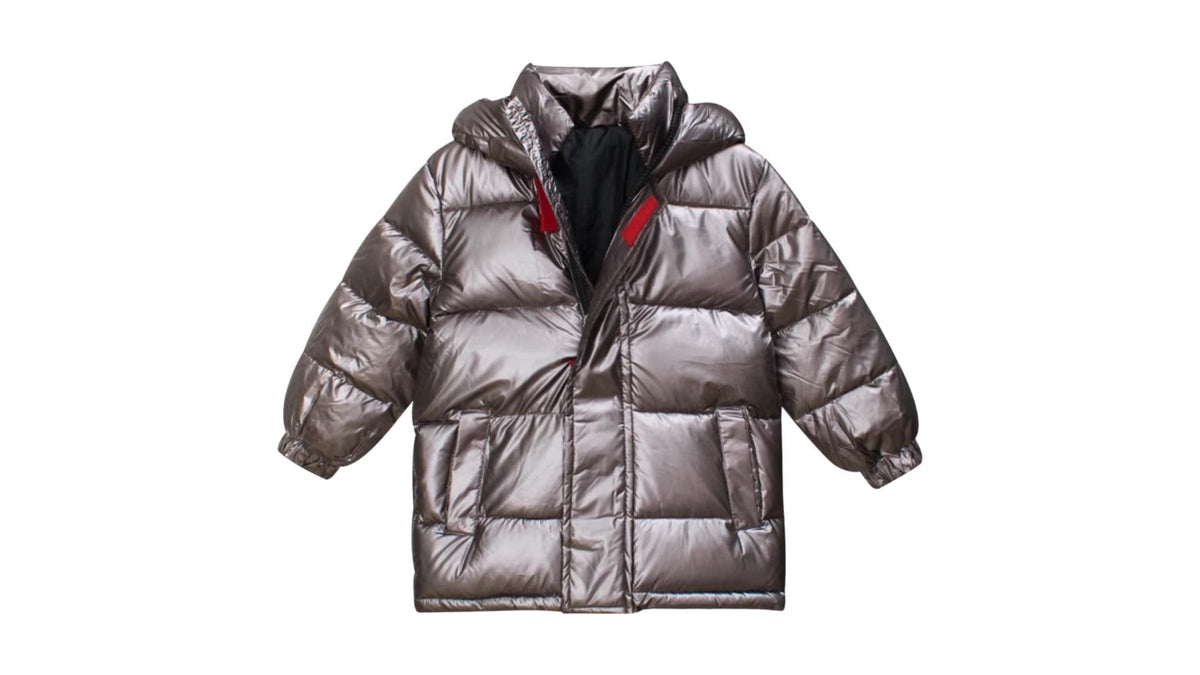 Boys Grey Hooded Solid Solid Long Sleeves Bomber Coats & Jackets   