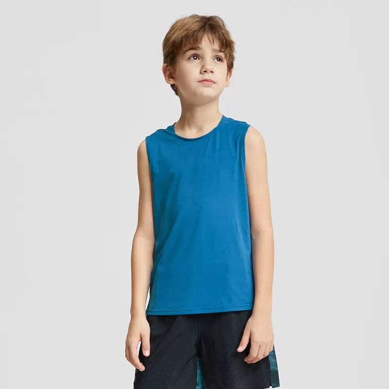 Boys Running Sleeveless T-shirt Sports Top Style 3 4-5 Y 