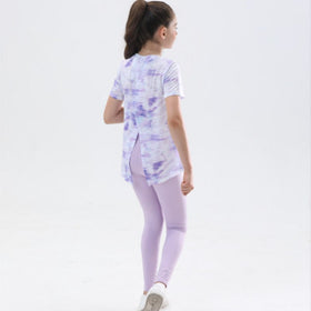 Girls Running Two Piece Set Sports Sets   