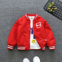 Boys Solid Bomber Jacket Coats & Jackets Red 1-2 Y 