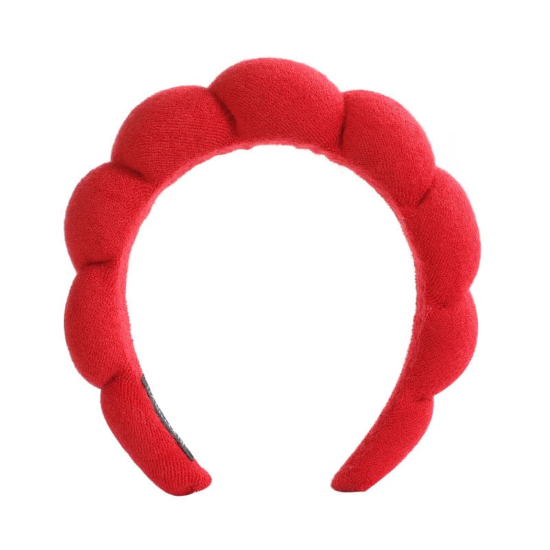 Girls Twisted Sponge Headband Hairbands Red  