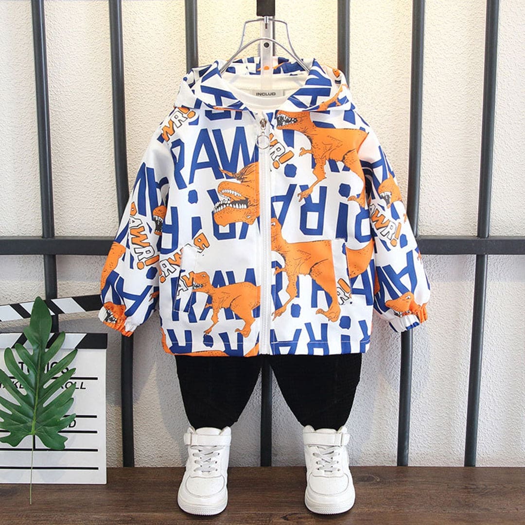Boys Printed Hooded Jackets Coats & Jackets