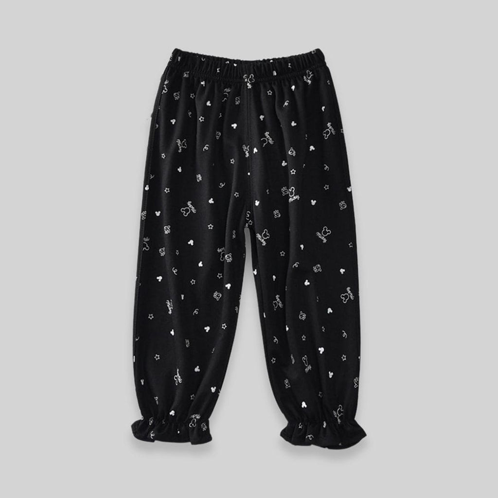 Girls Printed Joggers Joggers Black 1-2 Y 