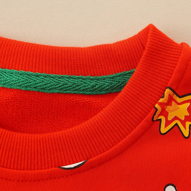 Boys Christmas Print Full Sleeves Sweatshirt Sweatshirts & Hoodies   