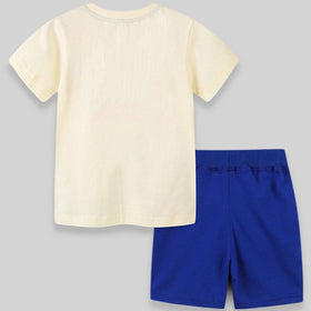 Boys Knitted Two Piece Set with Rainbow Print Sets   