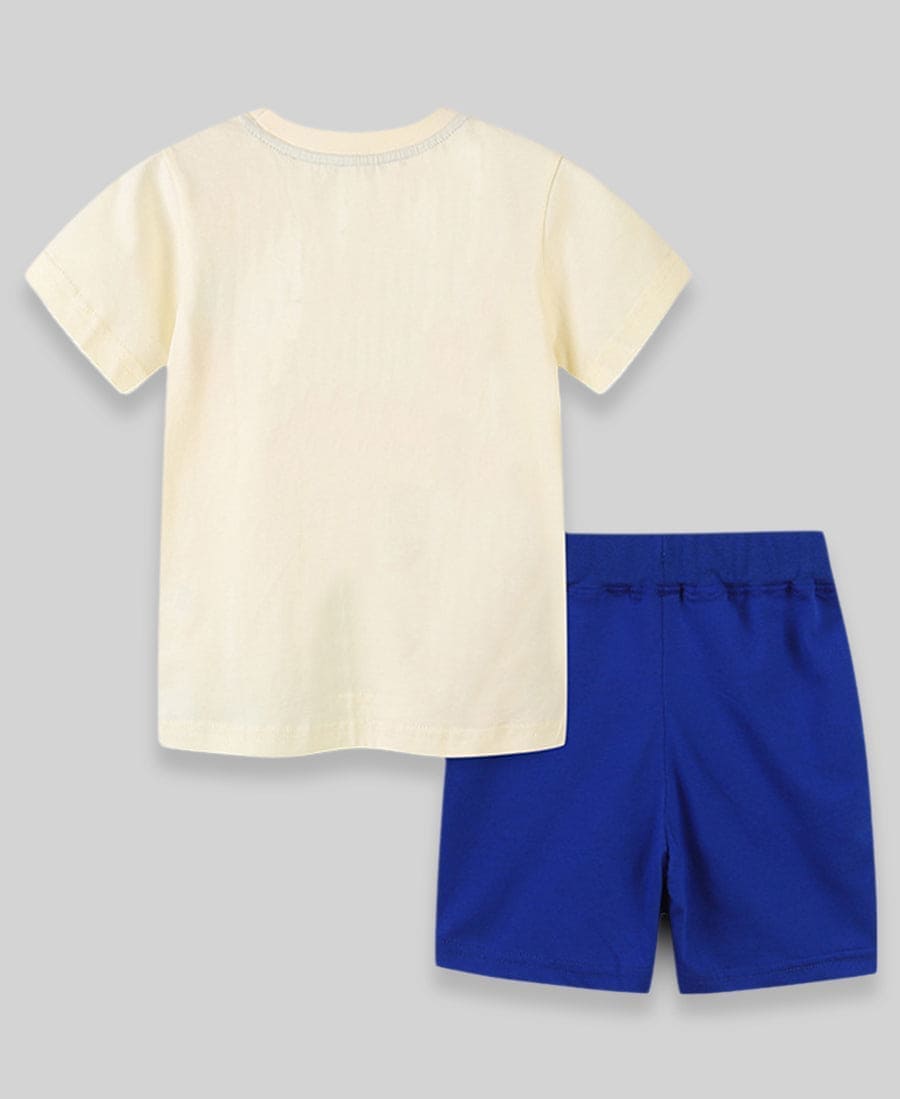 Boys Knitted Two Piece Set with Rainbow Print Sets   