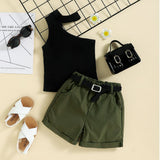 Girls Halter Top with Shorts Set