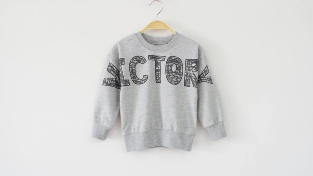 Boys Grey Long Sleeves Printed Sweatshirt Sweatshirts & Hoodies   