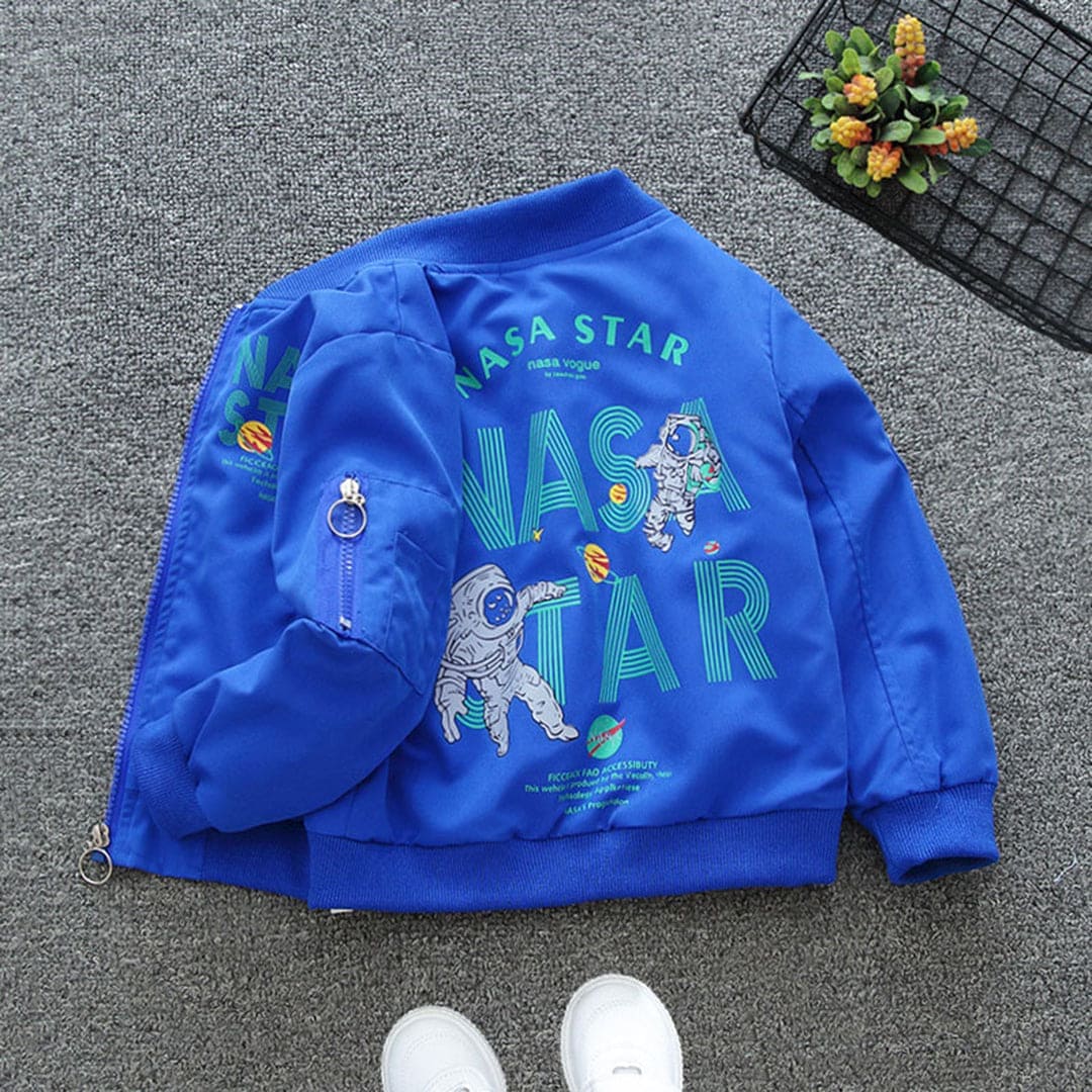 Boys Printed Bomber Jacket Coats & Jackets   