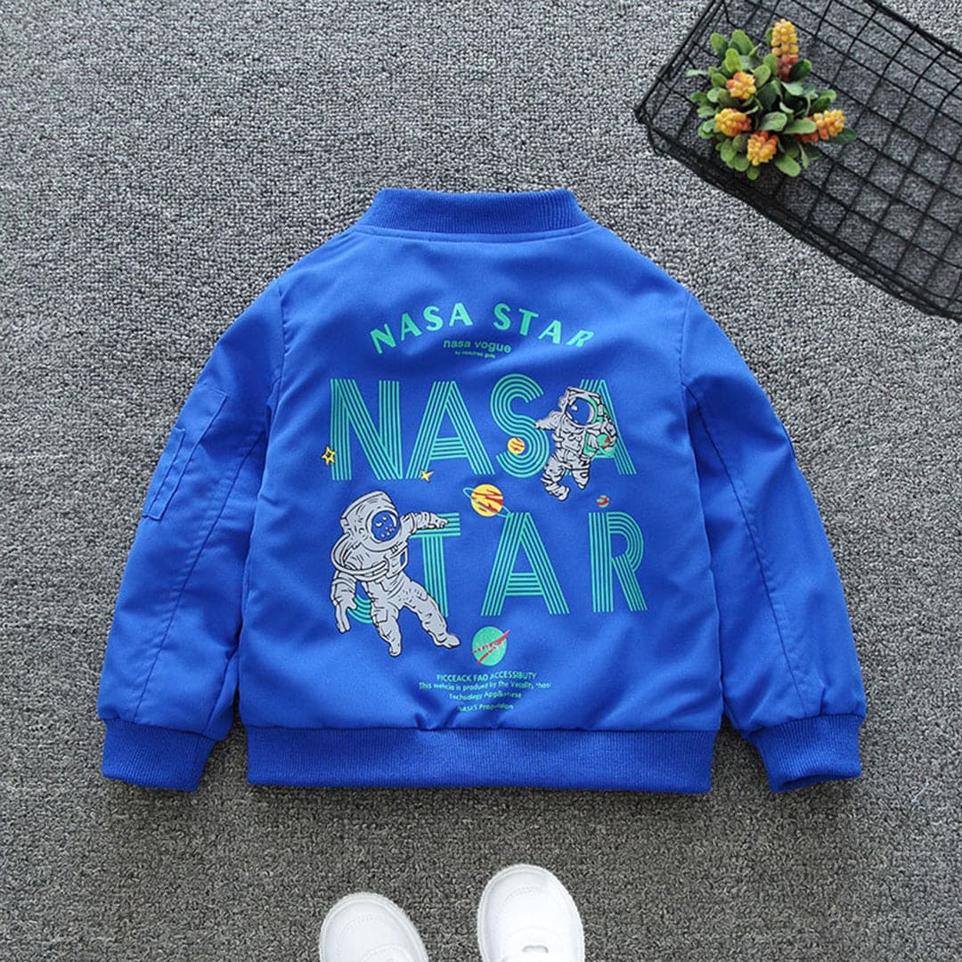 Boys Printed Bomber Jacket Coats & Jackets   