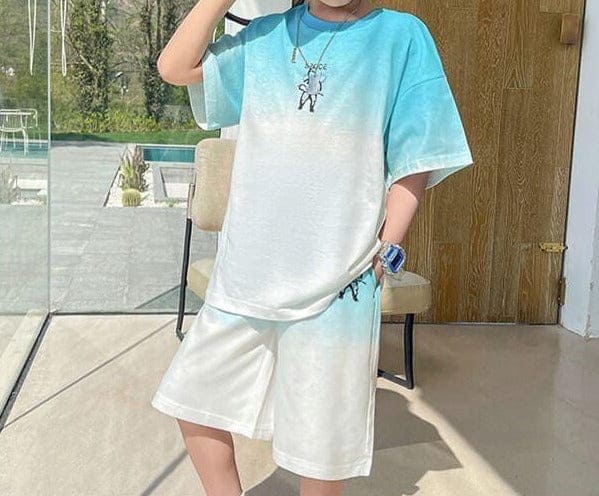 Boys Ombre Two Piece Set Sets Blue 1-2 Y 