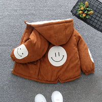 Boys Corduroy Full Sleeves Fleece Jacket Coats & Jackets   
