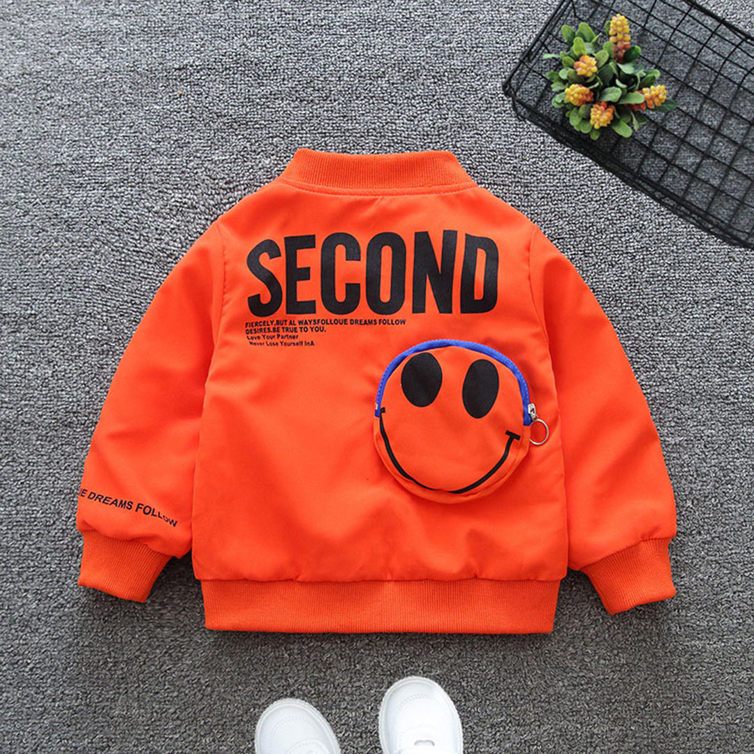 Boys Solid Bomber Jacket Coats & Jackets   