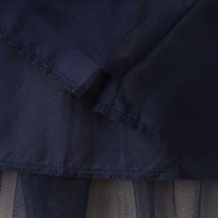 Girls Striped Tulle Overlay Dress Casual Dresses   