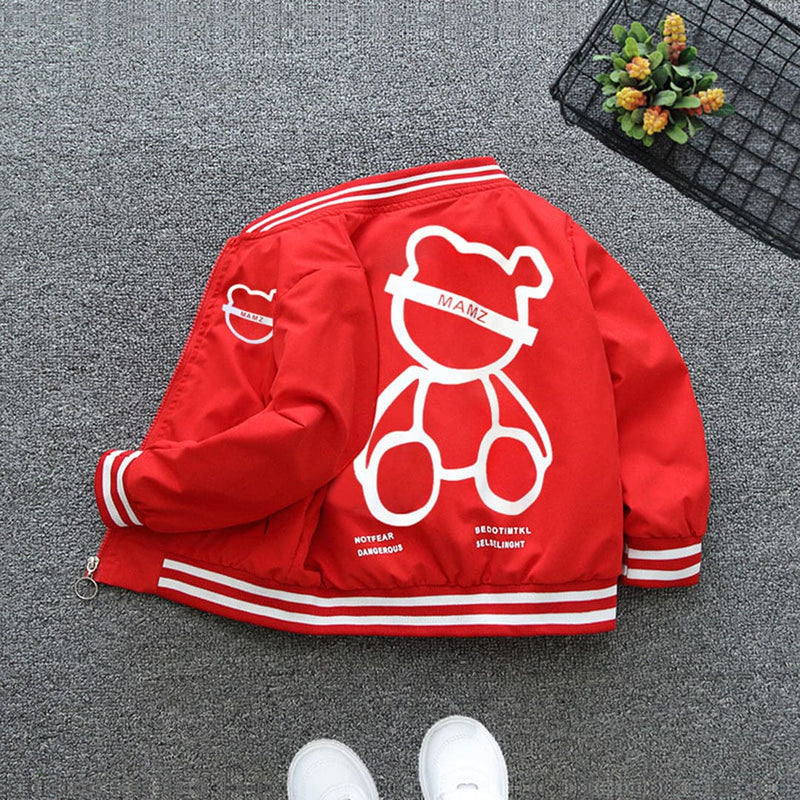 Boys Solid Bomber Jacket Coats & Jackets   
