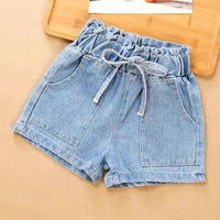 Denim Shorts With Applique Shorts Tie Knot 2-3 Y 