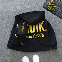 Boys Printed Hooded Windcheater Jacket Coats & Jackets   