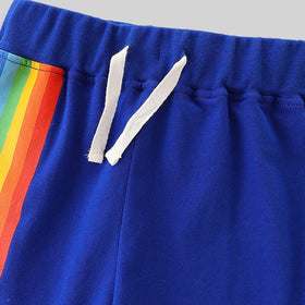 Boys Knitted Two Piece Set with Rainbow Print Sets   