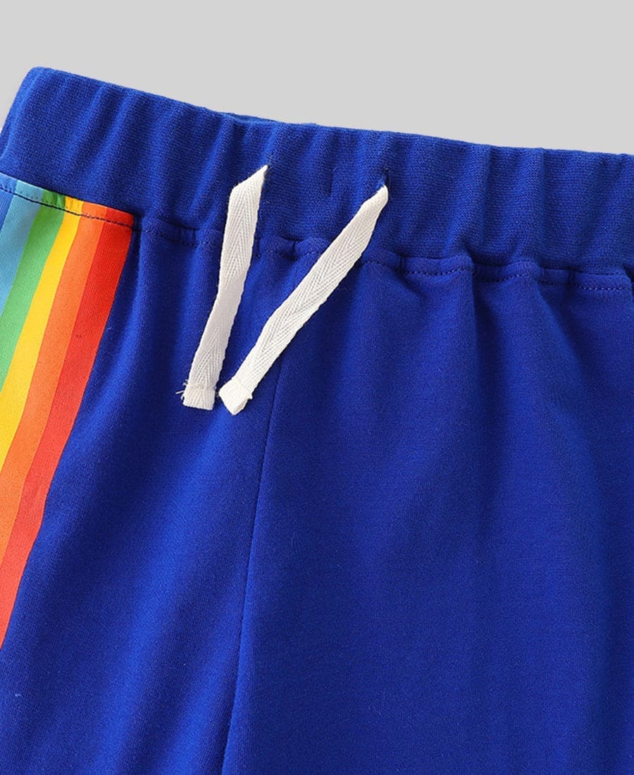 Boys Knitted Two Piece Set with Rainbow Print Sets   