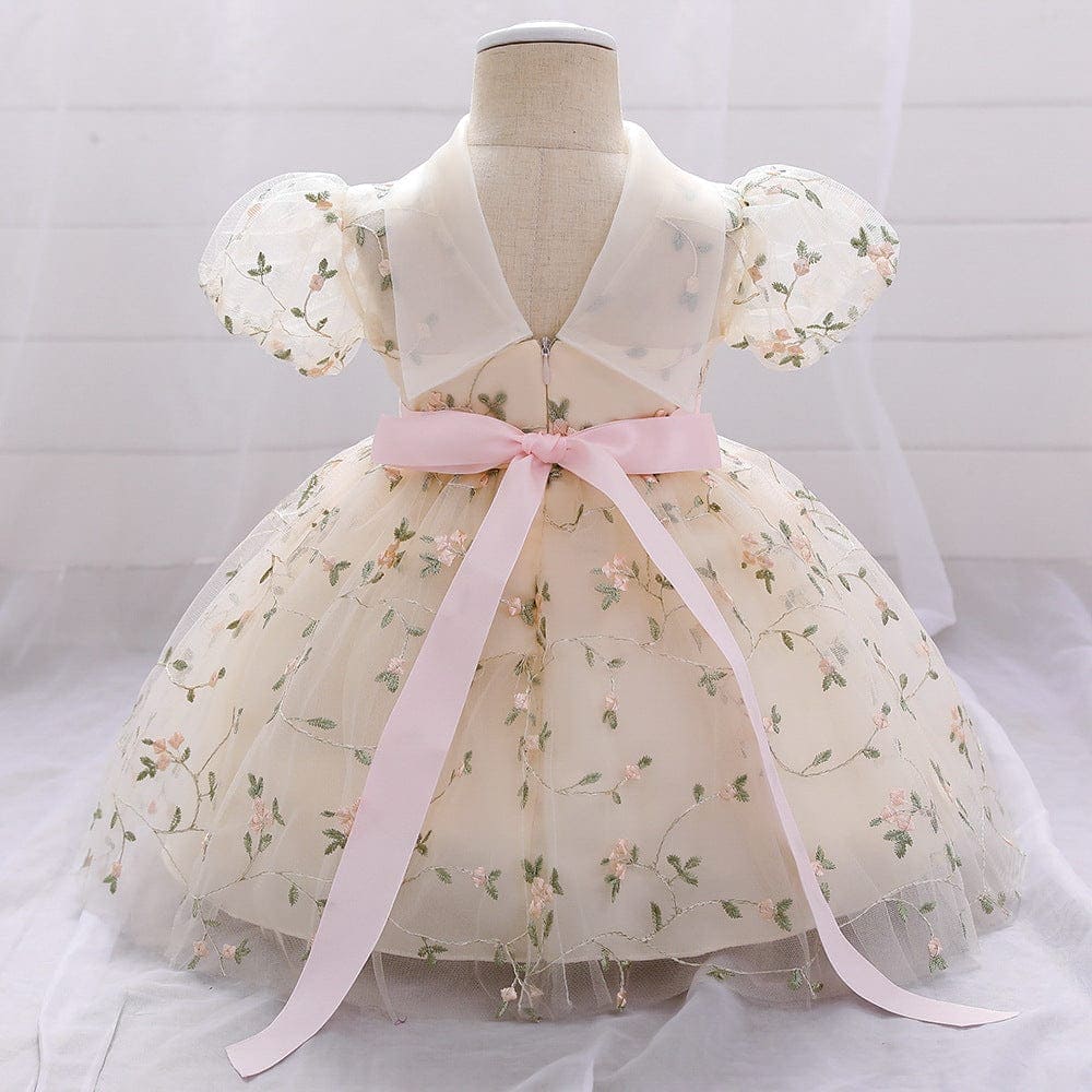 Net Embroidery Dress Casual Dresses   