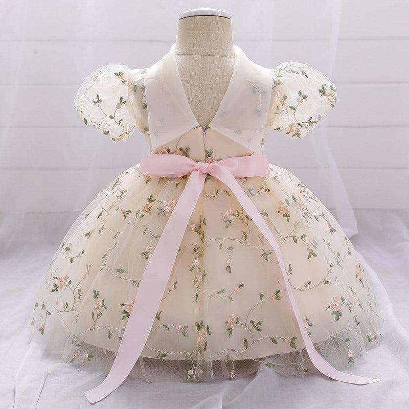 Net Embroidery Dress Casual Dresses   