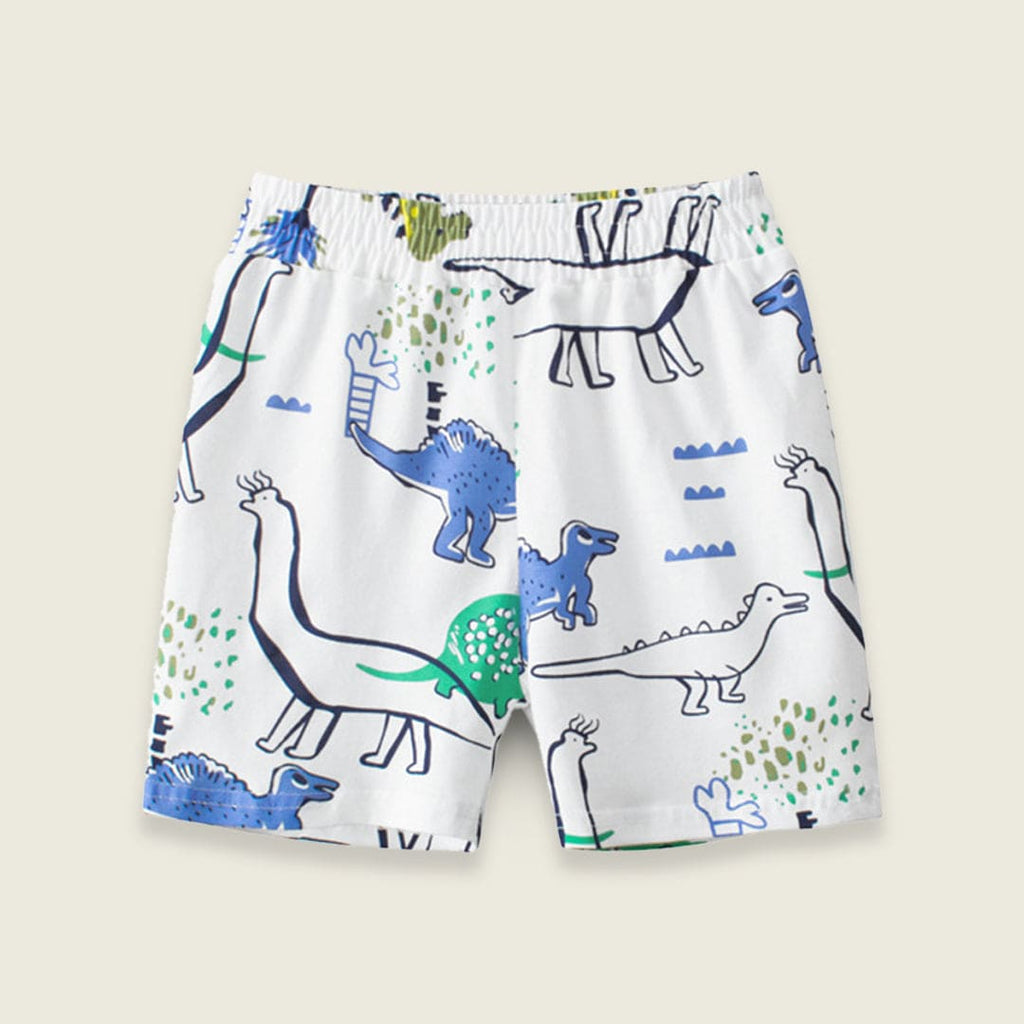 Boys Dinosaur Print Shorts Shorts Style 2 1-2 Y 