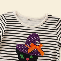 Girls Striped Tulle Overlay Dress Casual Dresses   