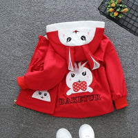 Girls Bunny Hooded Jacket (Copy) Coats & Jackets