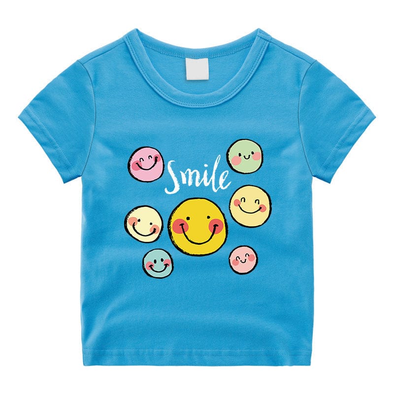 Girls Tshirt with Smiley Print