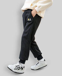 Boys Soild Color Track Pants Trackpants & Joggers   