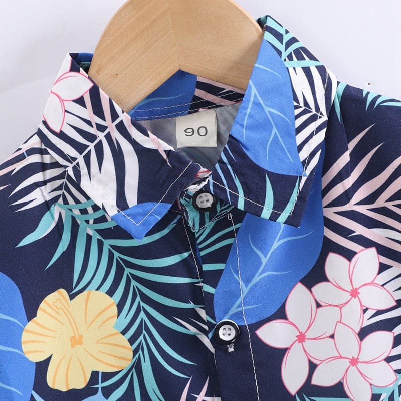 Boys Floral Printed Shirt Shirts   