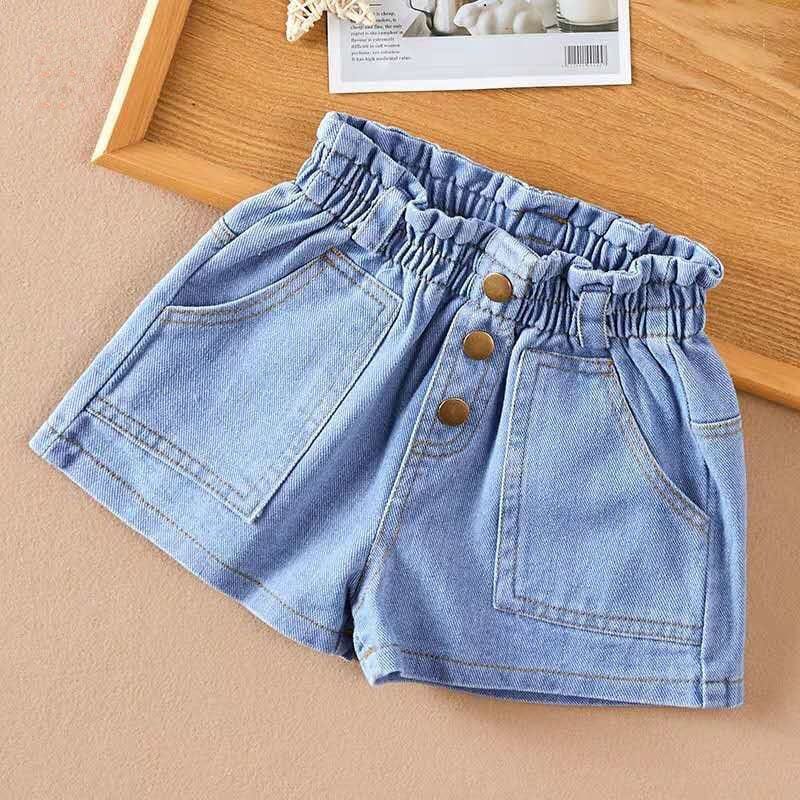 Denim Shorts With Applique Shorts Patch Pocket Shorts 2-3 Y 