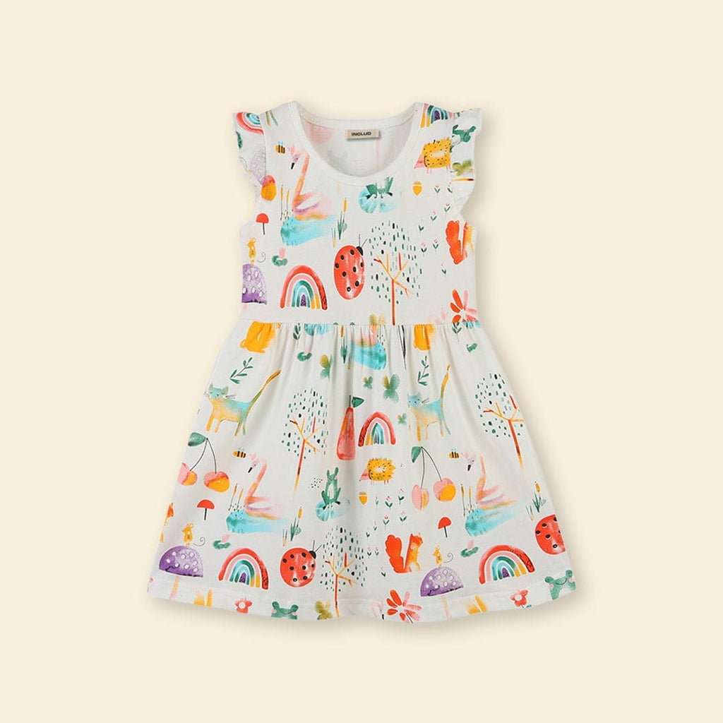 Girls All Over Printed Dress Casual Dresses   