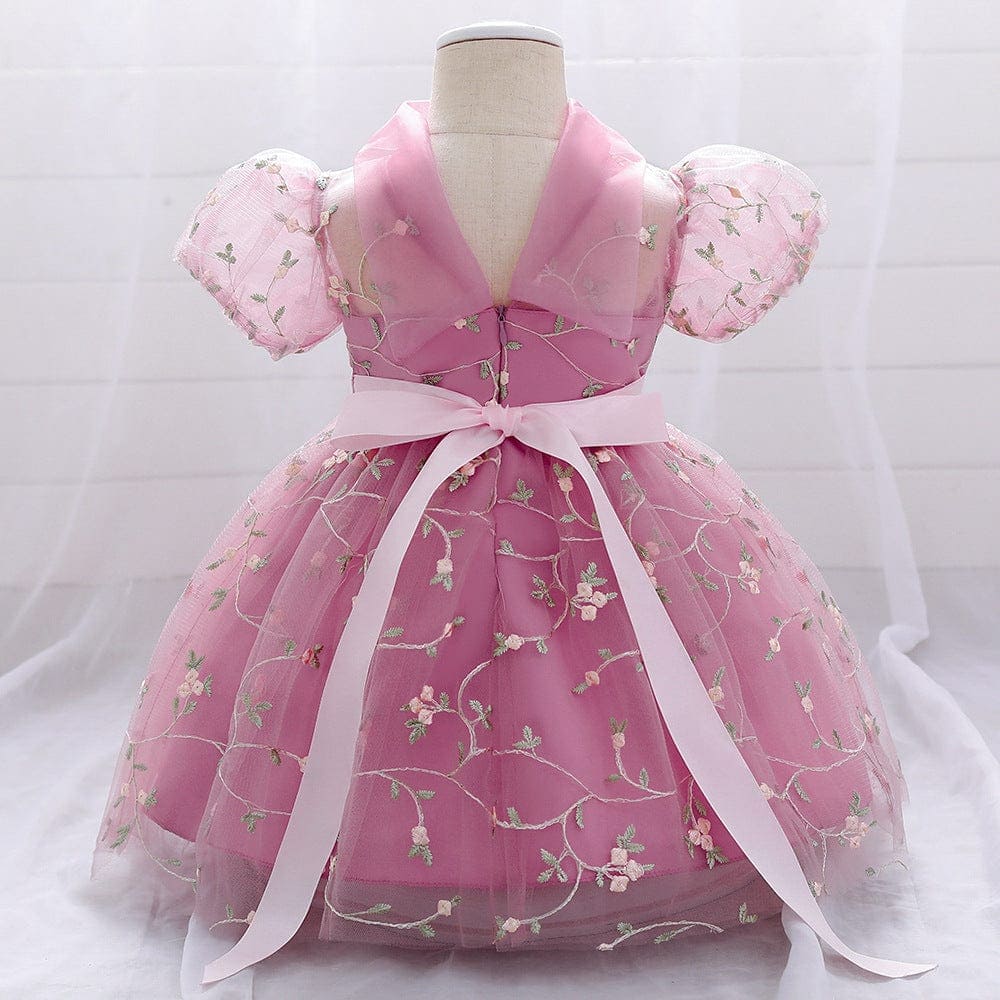 Net Embroidery Dress Casual Dresses   