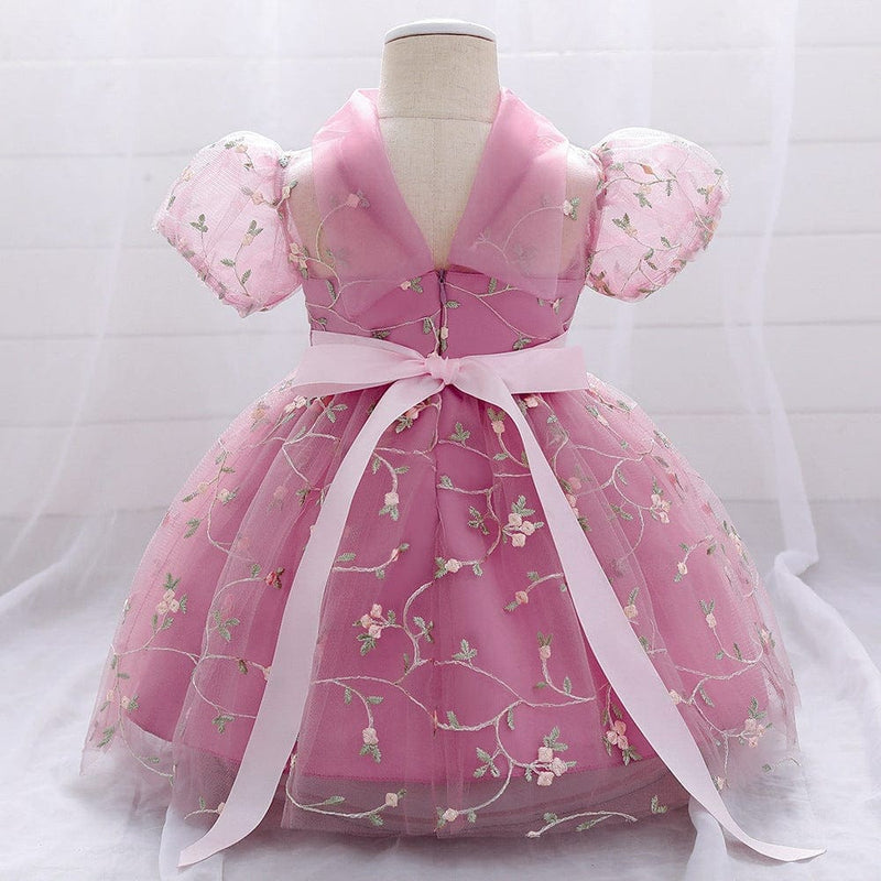 Net Embroidery Dress Casual Dresses   