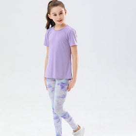 Girls Running Two Piece Set Sports Sets   