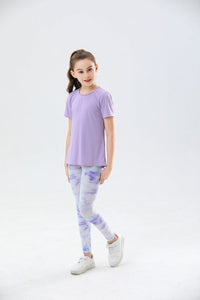 Girls Running Two Piece Set Sports Sets   