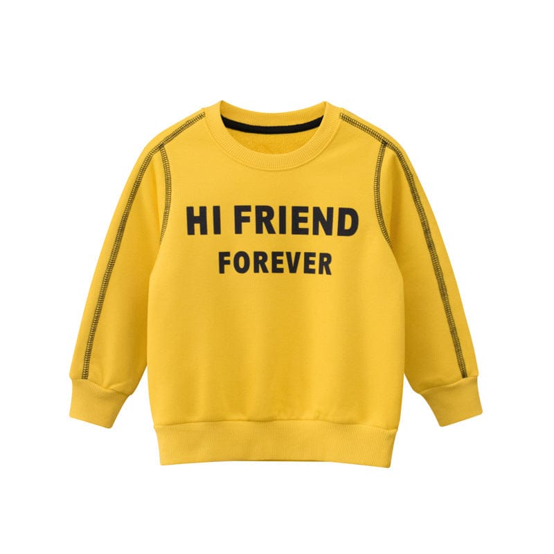 Boys Grey Long Sleeves Solid Sweatshirt Sweatshirts & Hoodies   