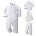 Boys Shirt with Trousers & Waistcoat 3pc. Set 3 pc. Sets White 1-2 Y 