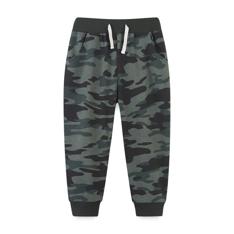 Boys Camouflage Print Jogger Trackpants & Joggers Camouflage Charcoal 1-2 Y 