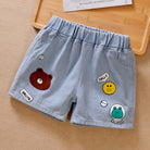 Denim With Bear Print