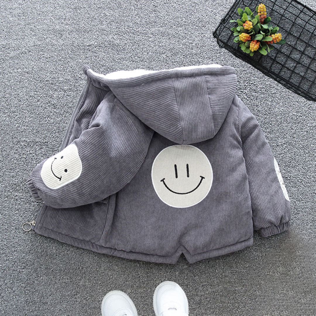 Boys Corduroy Full Sleeves Fleece Jacket Coats & Jackets   
