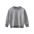 Boys Blue Long Sleeves Striped Sweatshirt Sweatshirts & Hoodies Grey 1-2 Y