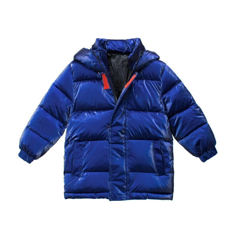 Boys Grey Hooded Solid Solid Long Sleeves Bomber Coats & Jackets   