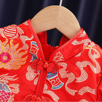 Girls Embroidered Tulle Party Dress Casual Dresses   